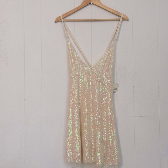 Free People Intimately Free Gold Rush Sequin Dress - Picture 10 of 13